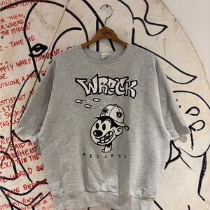 Vintage Nervous Wreck Records Chopped Sleeve Sweatshirt